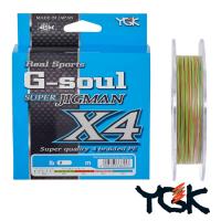 Шнур YGK G-Soul Super Jigman PE X4 200m multicolor #0.6 12lb 0.128mm 5.4kg
