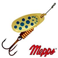 Блесна вертушка Mepps Comet Decore 4 OR BLU 9gr Золото голубой