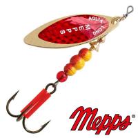 Блесна вертушка Mepps Aglia Long Redbo 3 OR 11.5gr Золото
