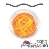 Мягкие приманки Nyashki.Club Червь Лапша Доширак 90 оранжевый 12шт