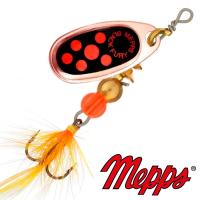 Блесна вертушка Mepps Comet Black Fury Mouche 0 CU 2.5gr Медь