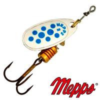Блесна вертушка Mepps Comet Decore 2 AG BLU 4.5gr Серебро голубой