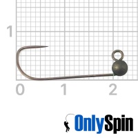 Форелевые джиг-головки OnlySpin Hayabusa JH777-BL #5 0.9gr матовый никель 3шт