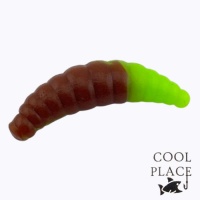 Мягкие приманки Cool Place Maggot Stretch 40mm сыр 39 коричневый/зеленый