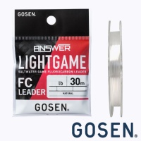 Флюорокарбон Gosen Answer Light Game FC Leader 30m #1.2 5lb 0.185mm 2.4kg