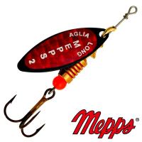Блесна вертушка Mepps Aglia Long Redbo 2 NR 7gr Черный