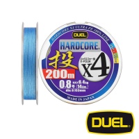 Шнур Duel Hardcore X4 Cast 200m 4Color #1 18lb 0.171mm 8kg