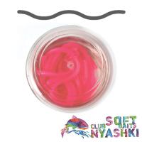 Мягкие приманки Nyashki.Club Червь Лапша Доширак 90 розовый 12шт