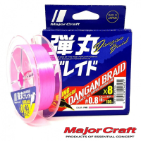 Шнур Major Craft Dangan Braid PE X8 Eging Special 150m pink #0.6 14lb 0.06mm 5.2kg