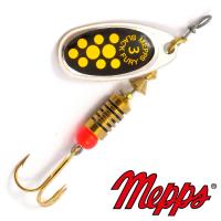 Блесна вертушка Mepps Comet Black Fury 3 AG JN 6.5gr Серебро Желтый