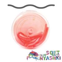 Мягкие приманки Nyashki.Club Червь Лапша Доширак 90 красный 12шт