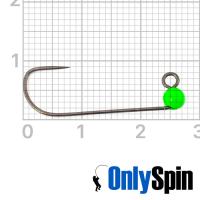 Форелевые джиг-головки OnlySpin Hayabusa JH777-BL #5 0.3gr зеленый 3шт
