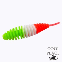 Мягкие приманки Cool Place Plamp сыр 48 зеленый/белый/красный