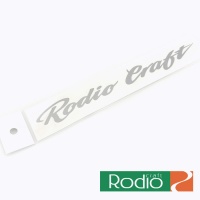 Стикер Rodio Craft Cutting Logo Sticker M Cursive Style 02 Carbon Silver