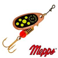 Блесна вертушка Mepps Comet Black Fury 2 CU CH 4.5gr Медь Chartreuse