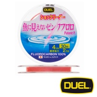 Флюорокарбон Duel Pink Fluorocarbon Fish Cannot See 30m #1 4lb 0.165mm 2kg H4370-SP