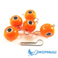 Груз Мормыш Чебурашка разборная оранжевая 30gr 5шт