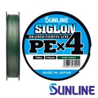 Шнур Sunline Siglon PE X4 150m dark green #0.2 3lb 0.076mm 1.6kg