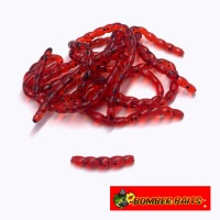 Мягкие приманки Bomber Baits Мотыль 17mm Красный 50шт