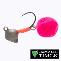 Джиг-головка с подвесом Jackall Timon Egg Pompon 1.5gr Pink