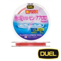 Флюорокарбон Duel Pink Fluorocarbon Fish Cannot See 50m #1.25 5lb 0.185mm 2.5kg H4388-SP