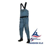 Вейдерсы Hanshin Kiji BC-122 Chest High Wader Radial Sole Gray 3L