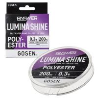 Эстер Gosen Answer Lumina Shine Polyester 200m pearl 0.5 2.5lb 0.117mm 1.1kg