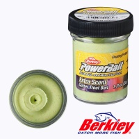 Форелевая паста Berkley PowerBait Extra Scent #Light Green/Gltr сыр