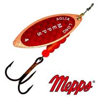 Блесна вертушка Mepps Aglia Long Redbo 4 CU 17gr Медь