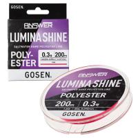 Эстер Gosen Answer Lumina Shine Polyester 200m pink 0.25 1.3lb 0.083mm 0.6kg