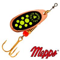 Блесна вертушка Mepps Comet Black Fury 4 CU CH 9gr Медь Chartreuse