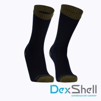 Водонепроницаемые носки DexShell Thermlite черный/зеленый M(39-42)