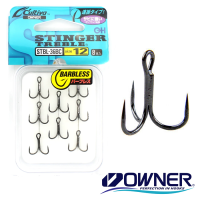 Крючки тройные Owner STBL-36BC barbless 10 8шт