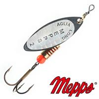 Блесна вертушка Mepps Aglia Long Rainbo 2 NR 7gr Черный