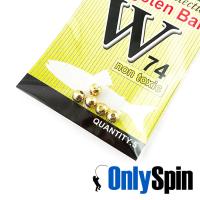 Вольфрамовые головки OnlySpin золото 2.4mm 0.1gr 5шт