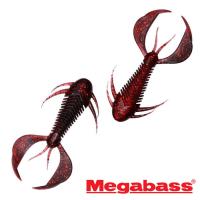Мягкие приманки Megabass Rock Hog 2 black back clear red 10шт