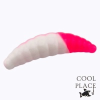 Мягкие приманки Cool Place Maggot 40mm сыр 14 белый/розовый