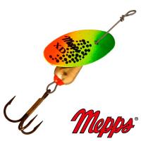 Блесна вертушка Mepps XD Tri Fluo 0 2.5gr Tiger