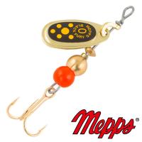 Блесна вертушка Mepps Comet Black Fury 0 OR JN 2.5gr Золото Желтый