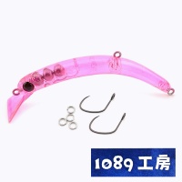 Воблер 1089 Koubou Sakasanyoro Slim 60FS Pink Milk Glow (Azuki)