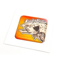Стикер объемный Onlyspin 2.5x2.5cm оранжевый