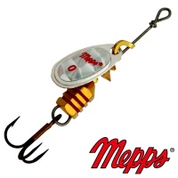 Блесна вертушка Mepps Comet Rainbo 0 AG 2gr Серебро Голограмма