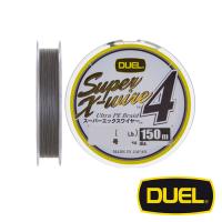 Шнур Duel Super X-Wire 4 150m Silver #0.6 12lb 0.13mm 5.4kg