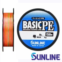 Шнур Sunline Basic PE HG 150m multicolor #0.8 12lb 0.153mm 6kg