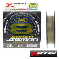 Шнур X-Braid Super Jigman PE X8 200m multicolor #2 35lb 0.235mm 15.7kg
