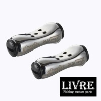 Кноб LIVRE Fino Air Knob ASBK-2 #silver/black 2шт