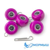 Груз Мормыш Таблетка разборная фиолетовая 20gr 10шт