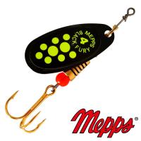 Блесна вертушка Mepps Comet Black Fury 4 NR CH 9gr Черный Chartreuse