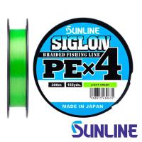 Шнур Sunline Siglon PE X4 300m light green #1.7 30lb 0.22mm 13kg