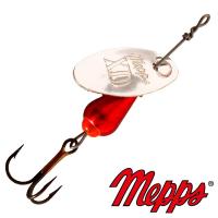 Блесна вертушка Mepps XD Platinum 2 AG RG 5gr Серебро Красный